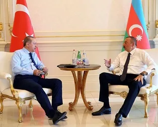 Cumhurbaşkanı Erdoğan Aliyev’le görüştü