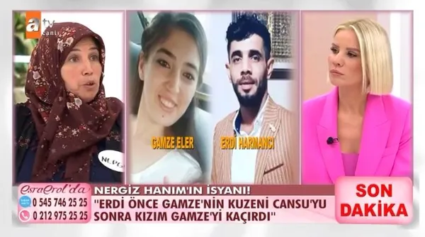 1670432544697.jpg Anne terliği stüdyoyu karıştırdı! 7 ay önce şikayetçi olduğu evli ve çocuklu sevgilisiyle Esra Erol’a katılan Gamze annesini çileden çıkardı!-3