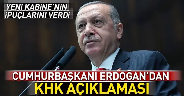 Cumhurbaşkanı Erdoğandan KHK açıklaması