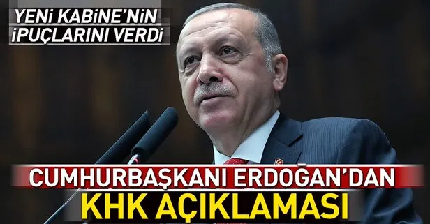 Cumhurbaşkanı Erdoğan’dan KHK açıklaması