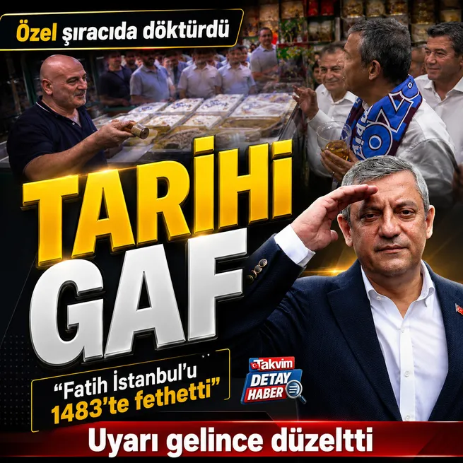 Özgür Özelden tarihi gaf: İstanbulun fethi için 1483 dedi uyarı gelince düzeltti