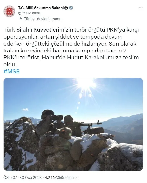 msb-duyurdu-2-pkkli-terorist-haburda-teslim-oldu-1675088166152.jpg MSB duyurdu! 2 PKK'lı terörist Habur'da teslim oldu-1