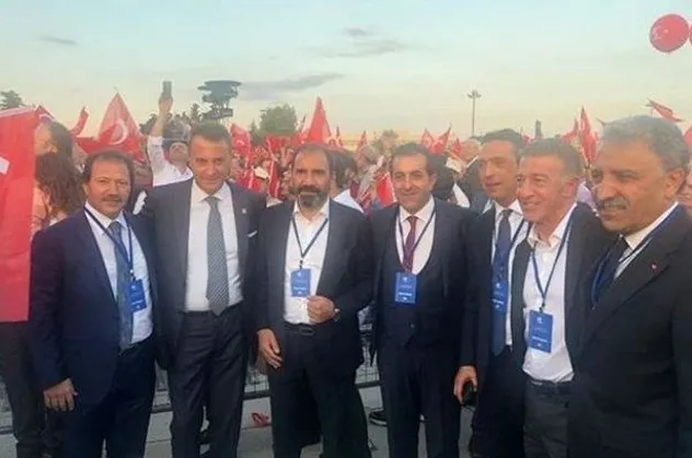 Süper Lig kulüp başkanları Atatürk Havalimanı'nda 15 Temmuz anma programına katıldı