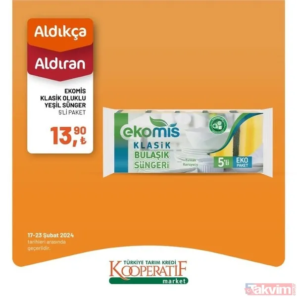 Tarım Kredi KATALOĞU 19-23 Şubat 2024 FİYAT LİSTESİ! Kooperatif market 32 üründe fiyatları indirdi! 2 katlı 6'lı kağıt havlu 54.90 TL... - 30