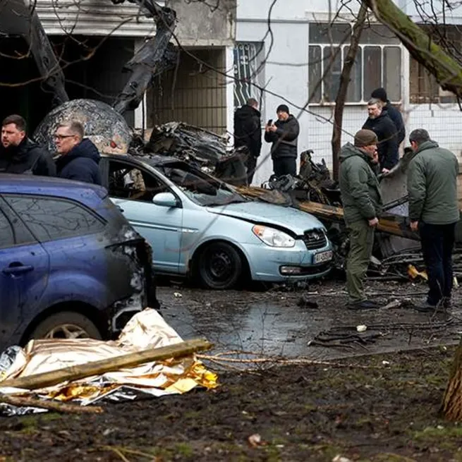 Son dakika: Kievde helikopter kazası! Ukrayna İçişleri Bakanı Denys Monastyrskyn öldü