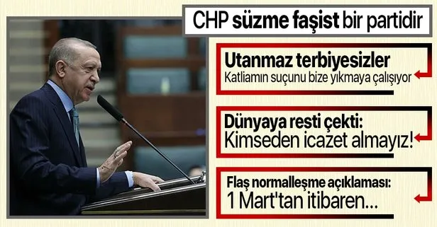 Son dakika: Başkan Erdoğan’dan AK Parti Grup Toplantısı’nda CHP ve HDP’ye çok sert Gara tepkisi