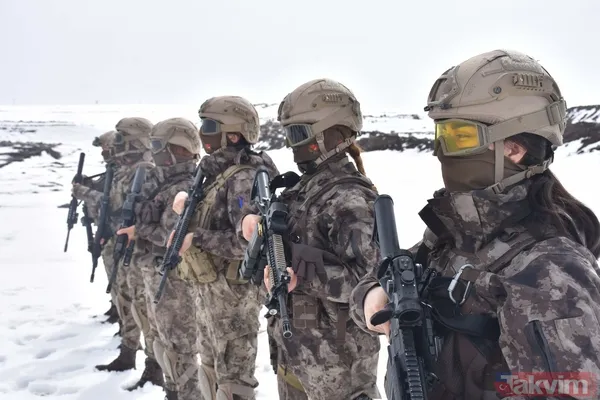 Kars'taki kadın PÖH'ler ve polisler görevlerinin başında! Teröristlerin korkulu rüyası - 37