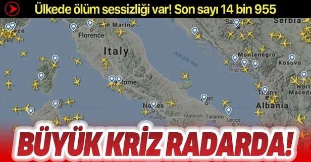 İtalya’da koronavirüs krizi derinleşiyor! Uçak trafiğinde büyük düşüş