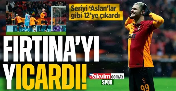 Galatasaray sahasında Trabzonspor’u devirdi
