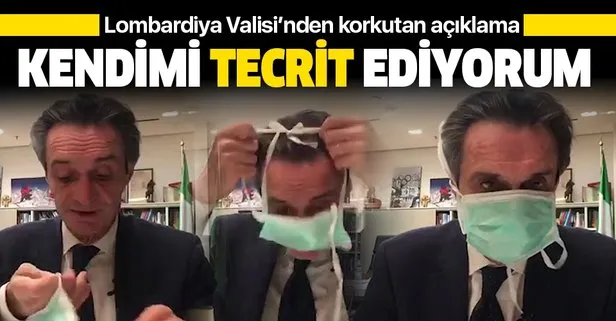 Lombardiya Valisi Fontana’dan korkutan açıklama: Kendimi tecrit ediyorum