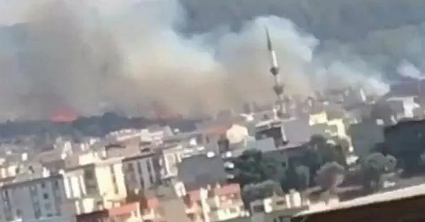 son dakika izmir bucada yangin takvim