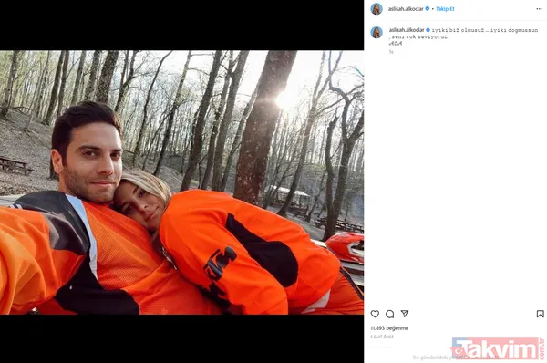 Hülya Koçyiğit'in torunu Aslışah Alkoçlar'dan eşi Kaan Demirağ'a romantik kutlama! İkinci kez anne olmuştu çocukları da paylaştı - 8