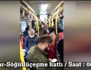 Metrobüste pes dedirten görüntü!