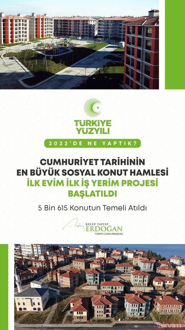 Başkan Erdoğan'dan yeni yıl mesajı! "Şimdi 2022'de ülkemize kazandırdıklarımızı milletimizle paylaşma vakti" İşte o projeler... - 5