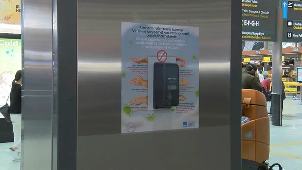 Sabiha Gökçen Havalimanı'nda koronavirüs önlemi! Kırmızı bant uygulamasına geçildi-2