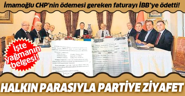 İBB Başkanı Ekrem İmamoğlu'ndan halkın parasıyla CHP’li başkanlara ziyafet