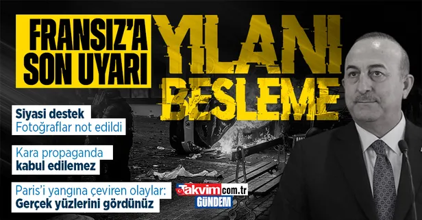Son dakika: Dışişleri Bakanı Mevlüt Çavuşoğlu, Fransız mevkidaşıyla görüştü! Terör örgütüne destek ve kara propagandaya tepki