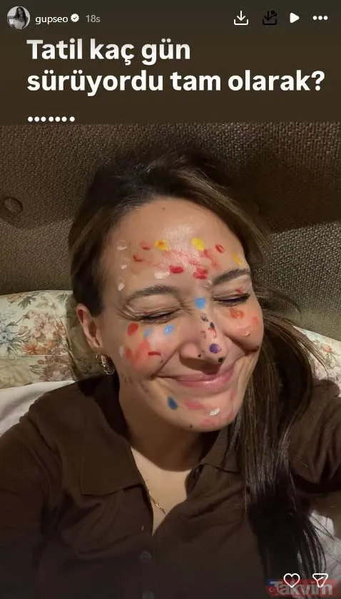 Jan Asya’dan anneye sanatsal dokunuş! Gupse Özay’dan tatlı sitem: Tatil kaç gün sürüyor? - 9