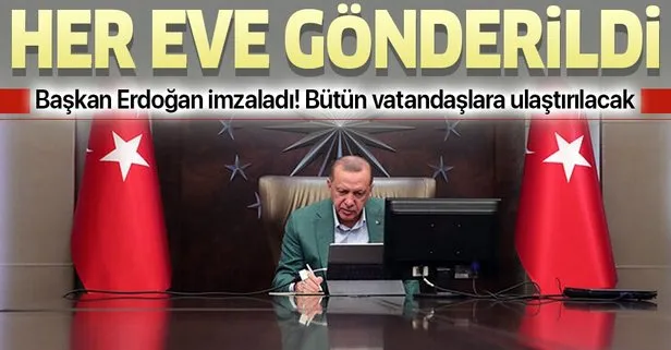 Başkan Erdoğan’dan vatandaşlara bayram mektubu! Her eve gönderildi