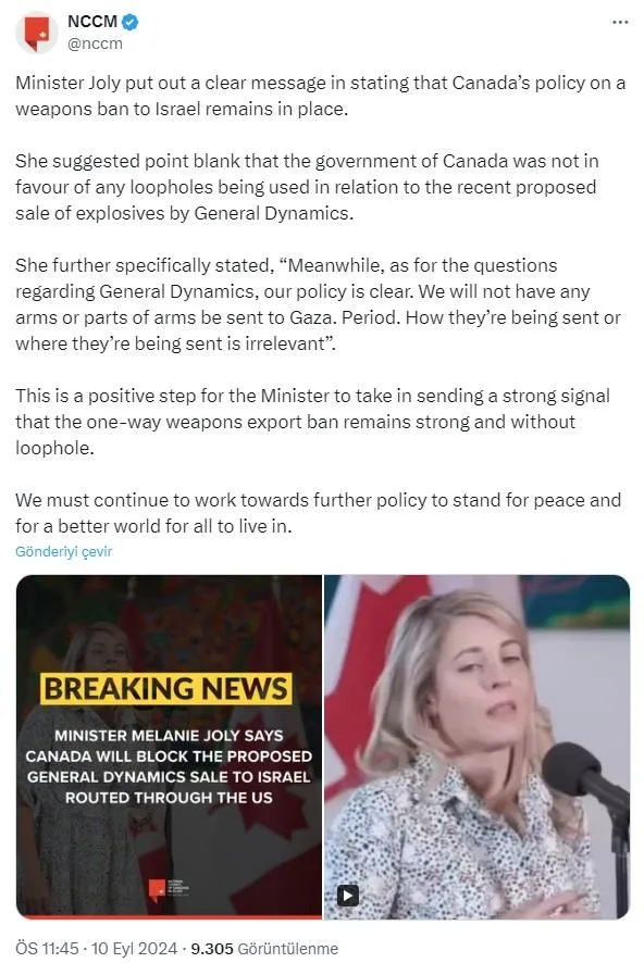 İngiltere'den sonra sıra Kanada'da! İsrail'e silah satışı iptal edildi-4