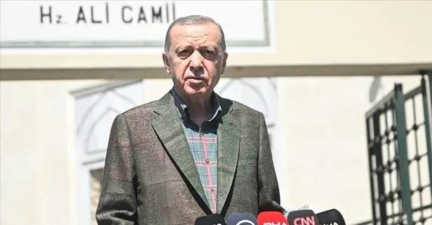 Başkan Erdoğan cuma namazını Hz. Ali Camisi'nde kıldı