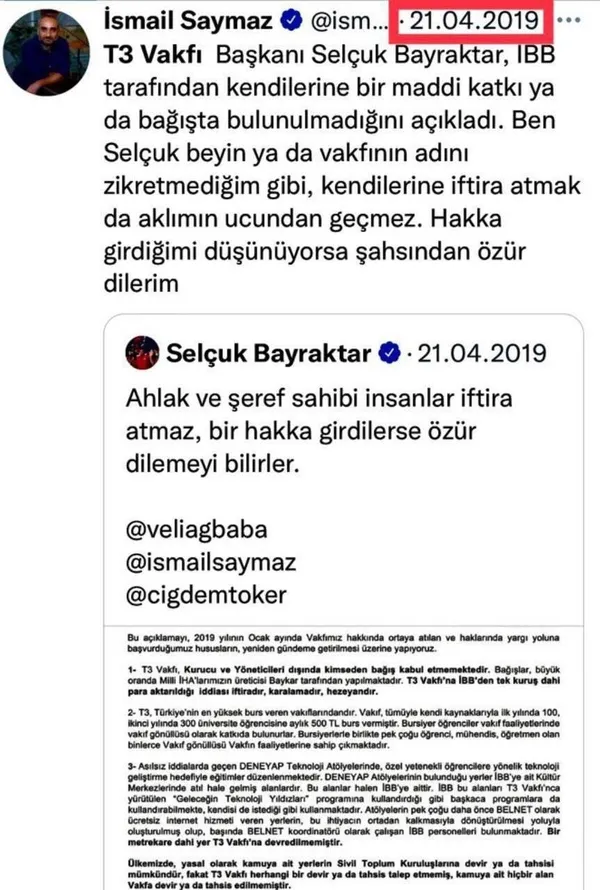 Selçuk Bayraktar'dan İsmail Saymaz'a belgeli yanıt! "İftira ve karalama dürtüsüne engel olamamış"-7