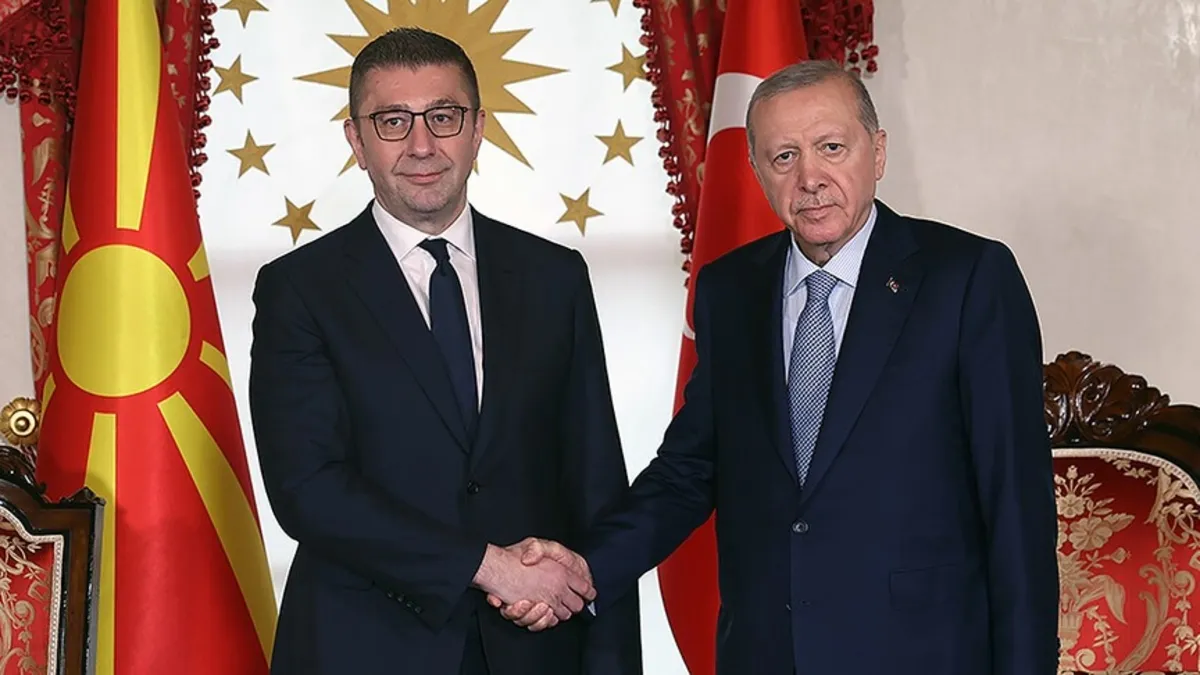 Başkan ErdoğanKuzey Makedonya Başbakanı Mickoski ile görüştü