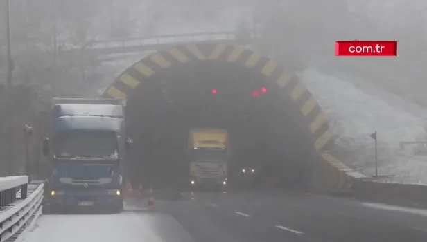 Bolu Dağı’nda kar yağışı başladı