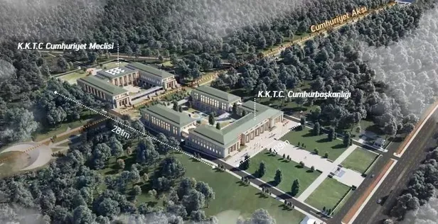 KKTC'de yapılacak Cumhurbaşkanlığı Kompleksi Projesi'nin görüntüleri ortaya çıktı!-2
