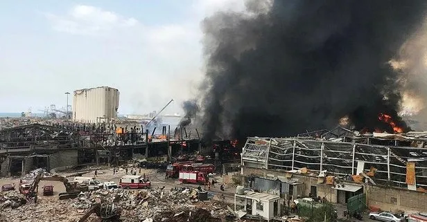 Son dakika: Beyrut Limanı’nda korkutan yangın