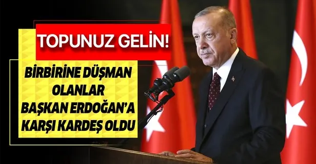 Birbirine düşman olanlar Başkan Erdoğan’a karşı kardeş oldu! Fransa’da muhalefetten Macron’a destek