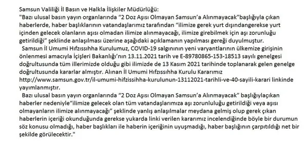 samsun-valiliginden-2-doz-asi-olmayan-samsuna-alinmayacak-haberleriyle-ilgili-aciklama-1636910757967.jpg Samsun Valiliğinden "2 doz aşı olmayan Samsun'a alınmayacak" haberleriyle ilgili açıklama-5