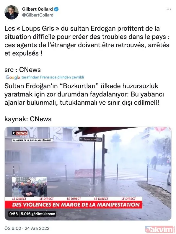 Terör örgütü PKK yanlıları Paris'i savaş alanına çevirdi! Türkiye'deki siyasi ayak HDP iftiraya başladı - 11