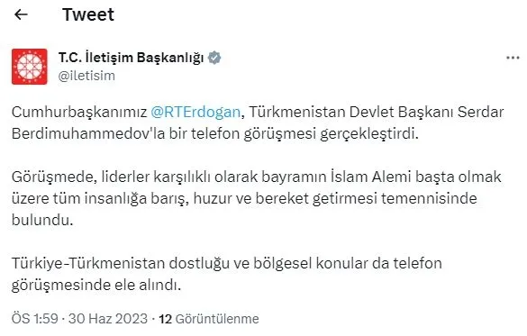 Başkan Erdoğan'ın bayram diplomasisi sürüyor! Peş peşe kritik temaslar: Almanya, Katar, BAE, Azerbaycan, İran...-1