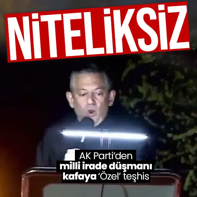 AK Parti Sözcüsü Ömer Çelik: Özgür Özel niteliksiz siyasetin markası oldu