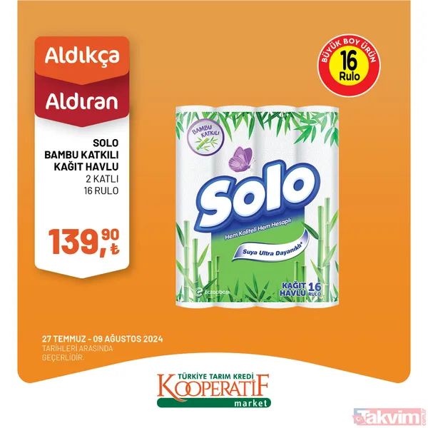 Tarım Kredi Market'te 60 üründe dev indirim! Katalogda yok yok! Taze Kaşar 249 TL, Siyah Zeytin 115 TL, Tuvalet Kağıdı 40'lı 209 TL... - 39