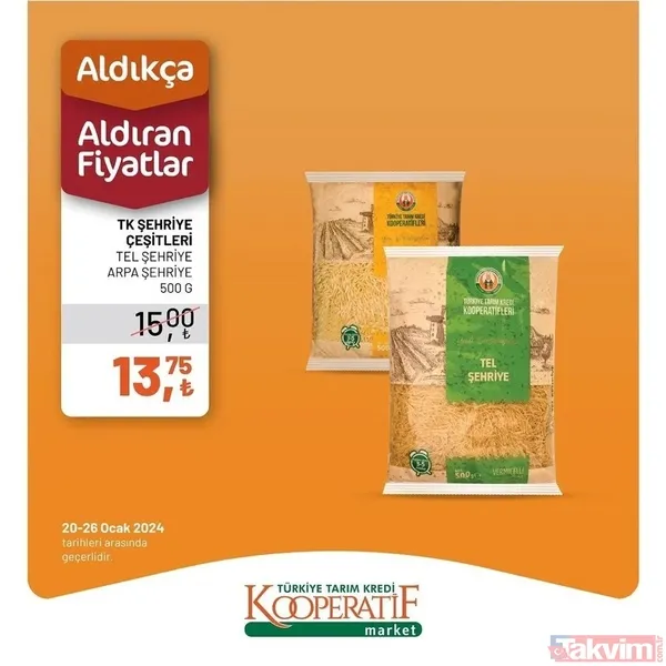 23-26 Ocak 2024 Tarım Kredi Kooperatif market fiyat listesi mest etti: Ayçiçek yağı, Peynir, süt, yumurta, kaşar fiyatları dibi gördü - 32