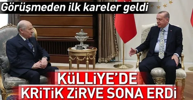 Son dakika: Erdoğan-Bahçeli zirvesi sona erdi