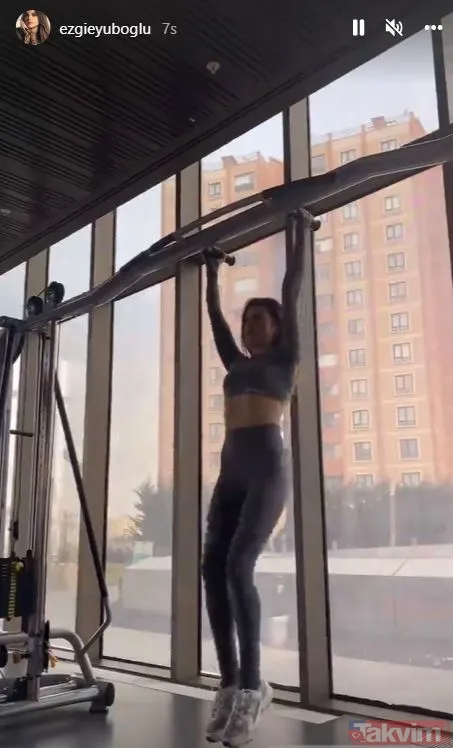 Ezgi Eyüboğlu fit vücuduyla sosyal medyayı salladı! Karın kası çalışan Ezgi’ye bakın ağızları açık bıraktı herkes onu konuştu - 6