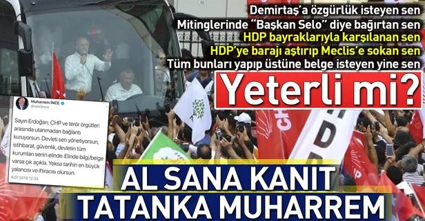 CHP-PKK ilişkisini reddeden İnce'yi zora sokacak belgeler!