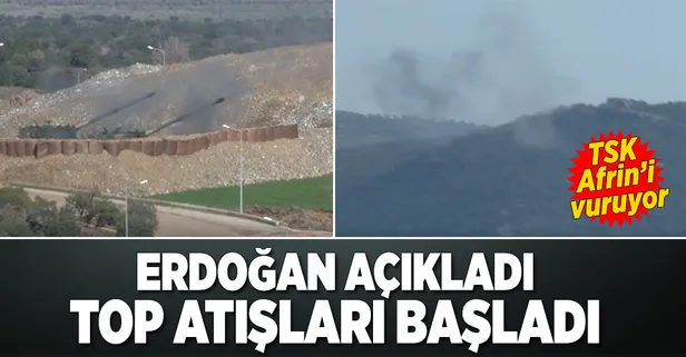 Erdoğan açıkladı top atışları başladı