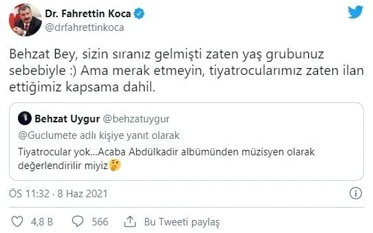 saglik-bakani-fahrettin-kocanin-behzat-uygura-verdigi-yanit-takipcilerini-gulumsetti-esprili-paylasim-sosyal-medyaya-damga-vurdu-1623190167815.jpg Sağlık Bakanı Fahrettin Koca’nın Behzat Uygur’a verdiği yanıt takipçilerini gülümsetti! Esprili paylaşım sosyal medyaya damga vurdu-6