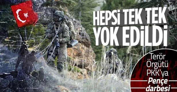 Terör örgütü PKK'ya Pençe darbesi!