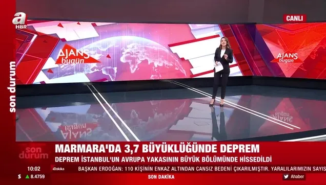 İstanbul'da deprem! 3,7 büyüklüğünde