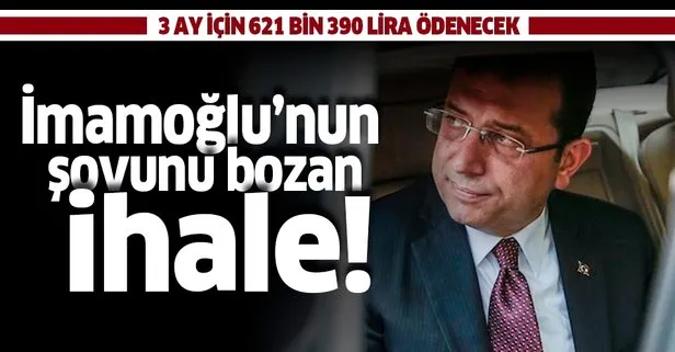 İsraf diye Yenikapı’da şov yapan CHP’li Ekrem İmamoğlu’ndan 621 bin 390 lira yeni ihale!