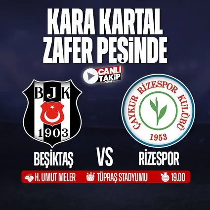 Beşiktaş - Rizespor | CANLI