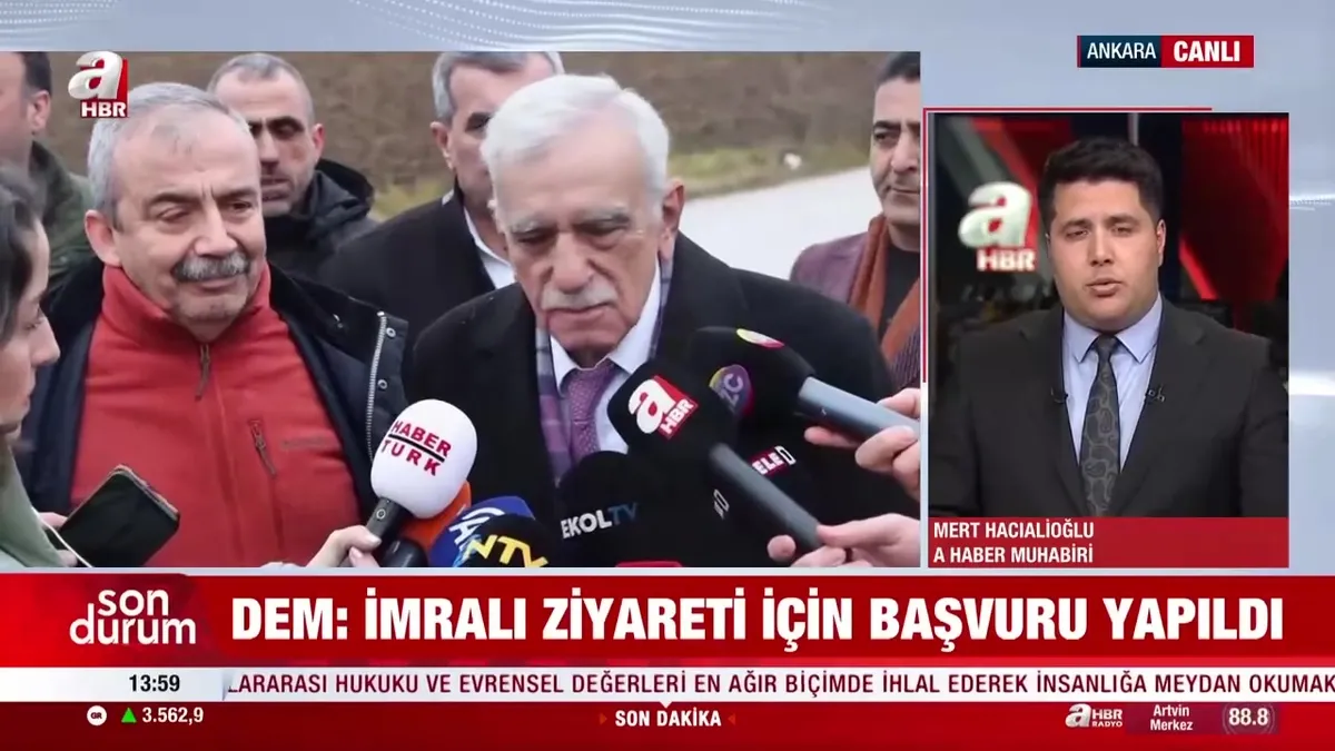 DEM: İmralı ziyareti için başvuru yapıldı