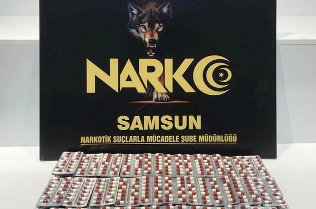 Samsun'da 2 bin 212 adet uyuşturucu hap ele geçirildi!