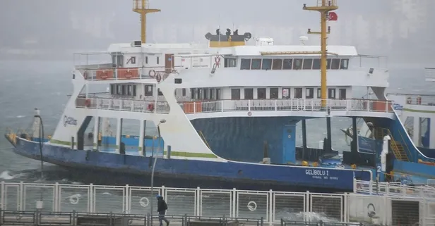 Güney Marmara'daki feribot seferleri iptal edildi