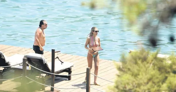 Dünyaca ünlü İtalyan model Laura Cremaschi ve sevgilisinin Bodrum kaçamağı